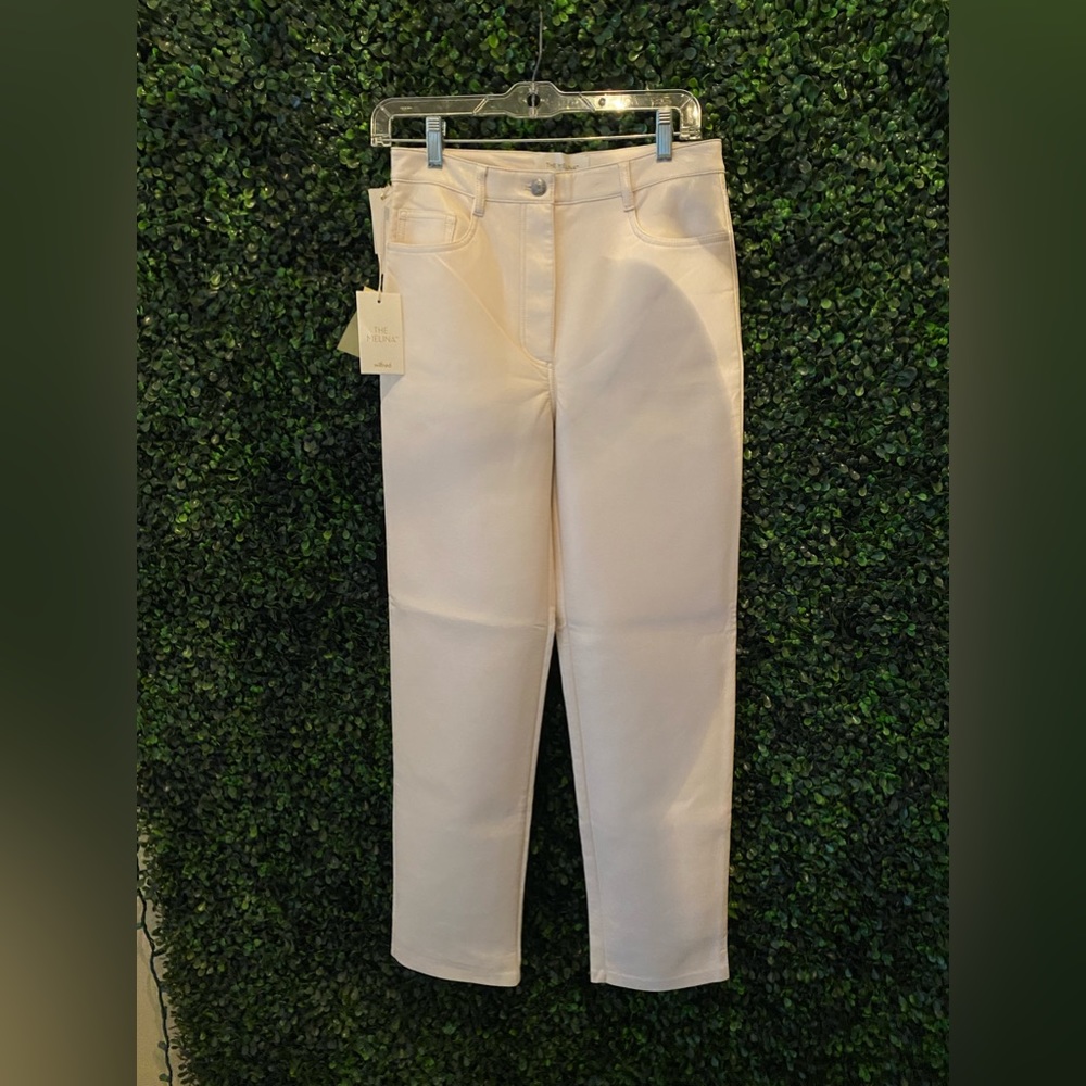 Winifred pastel pink women’s leather pants size 6